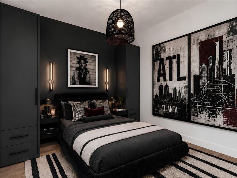 Furnished interior view inside a new home in , Atlanta (Image 14).