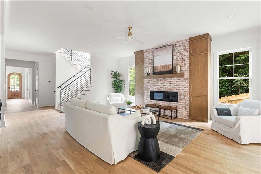 Furnished interior view inside a new home in , Atlanta (Image 10).