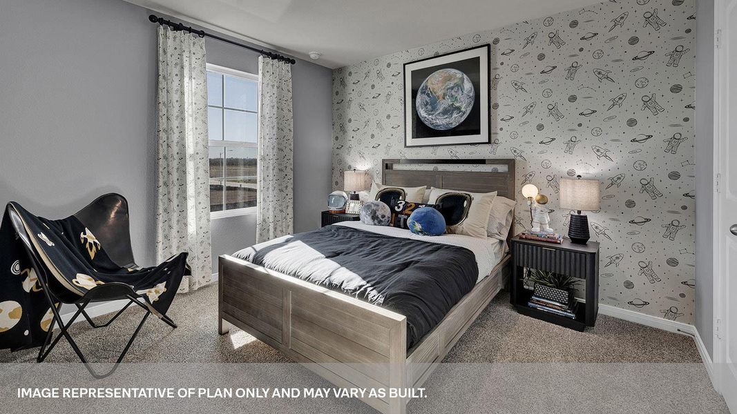 Furnished interior view inside a new home in Whisper South, San Marcos (Image 31).