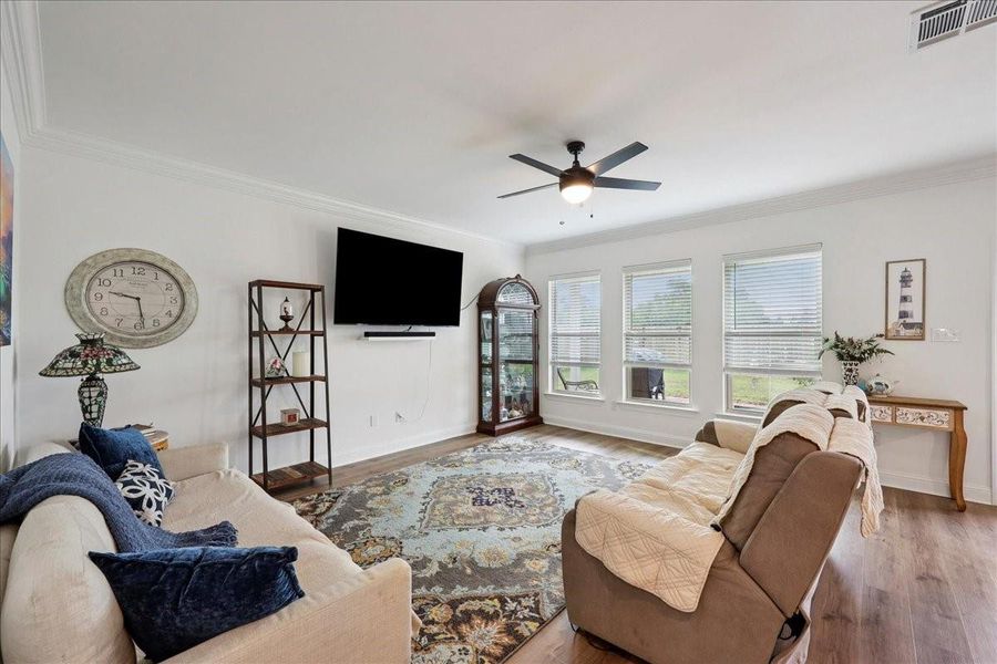 Furnished interior view inside a new home in , Orange (Image 12). Furnished interior view inside a new home in , Orange (Image 12).