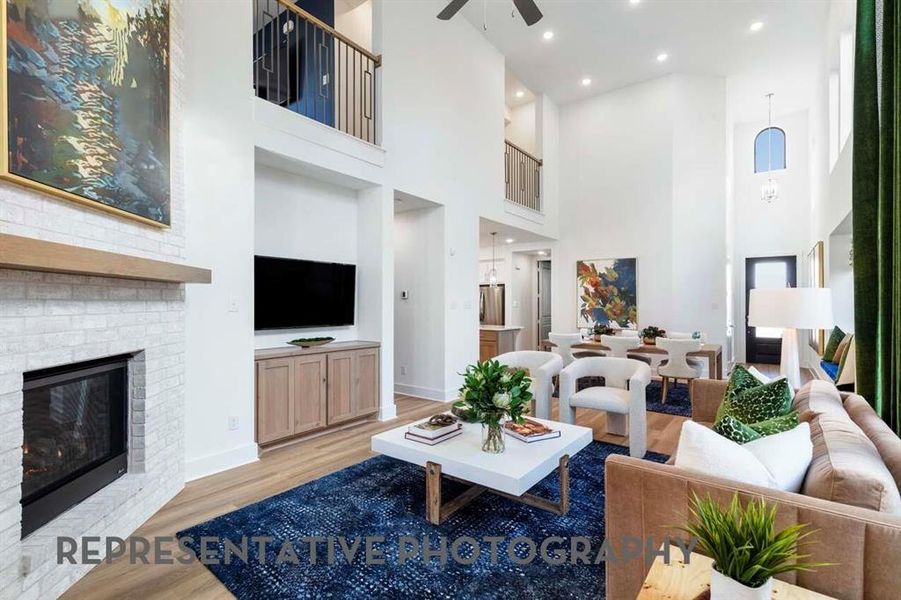 Furnished interior view inside a new home in Mosaic, Celina (Image 5).