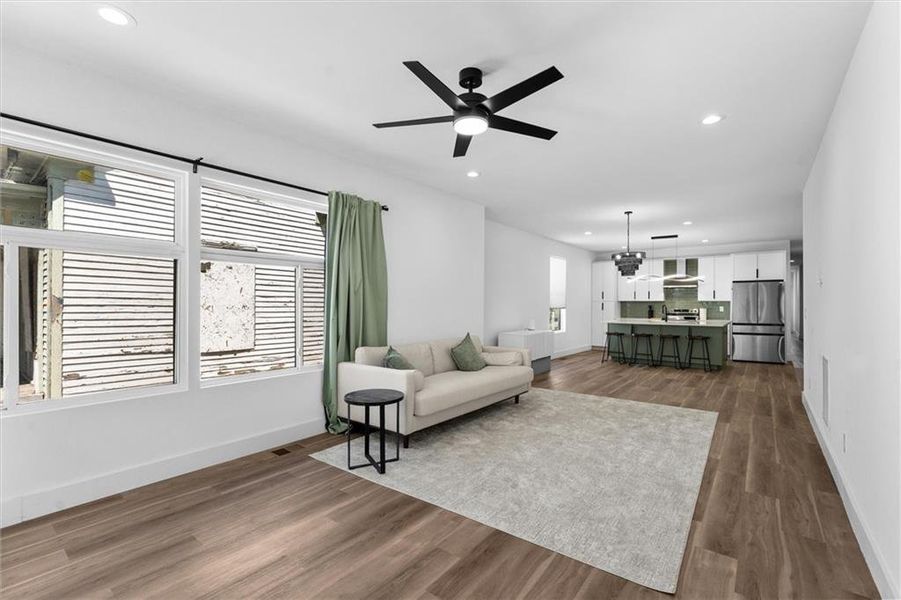 Furnished interior view inside a new home in , Atlanta (Image 46).