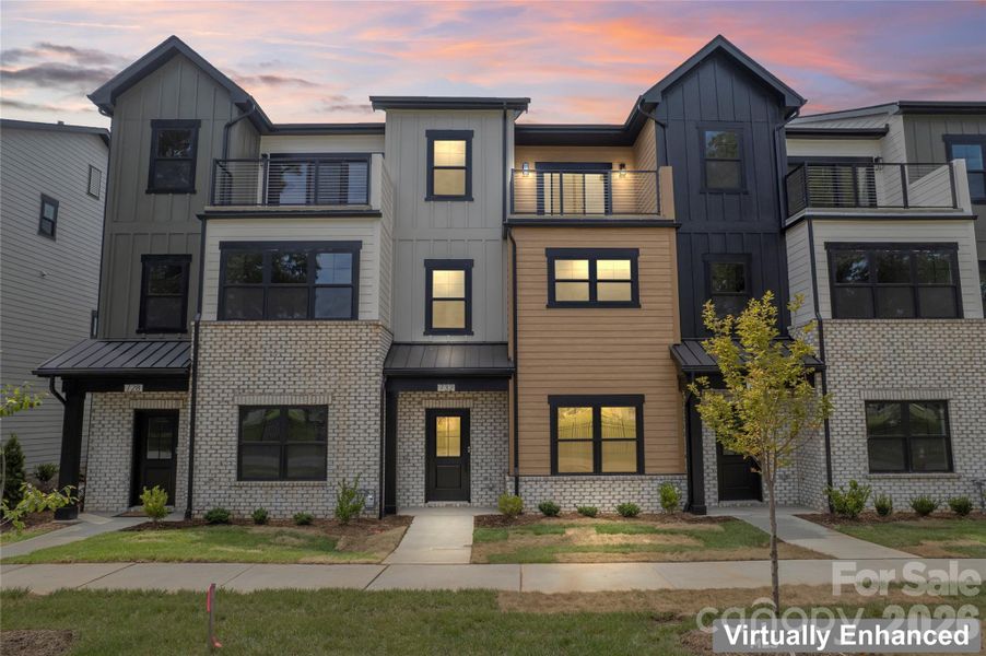 Beautiful twilight view highlighting the home’s modern exterior and architectural detail. Beautiful twilight view highlighting the home’s modern exterior and architectural detail.