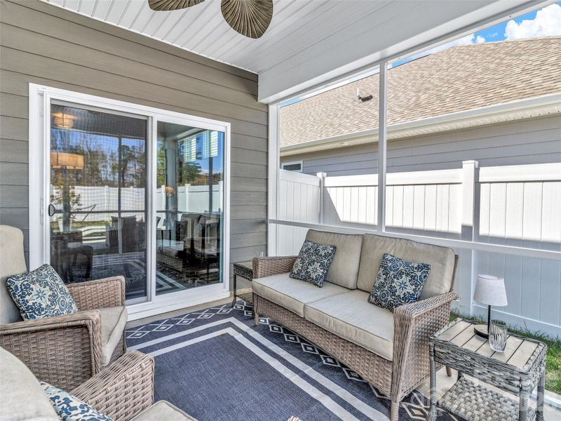 Exterior details and patio area of a home in , Hendersonville (Image 28).