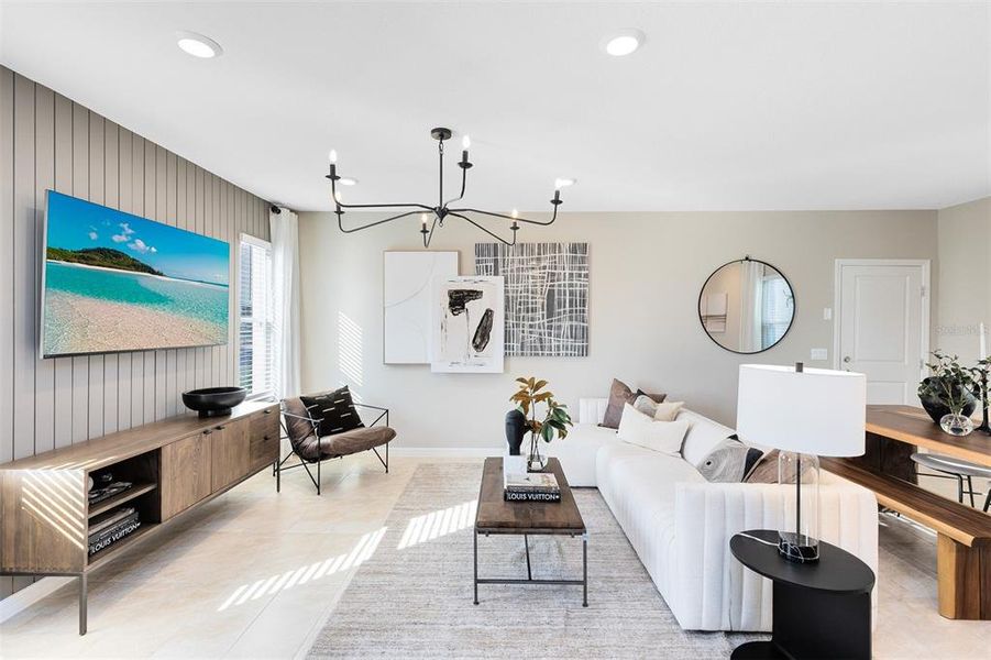 Furnished interior view inside a new home in EverBe, Orlando (Image 20).