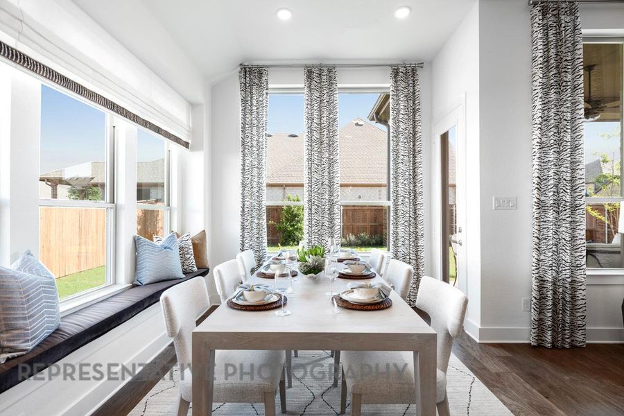 Furnished interior view inside a new home in 6 Creeks at Waterridge, Kyle (Image 35).