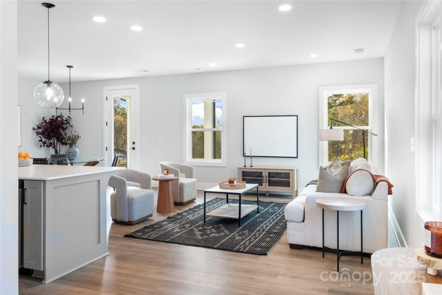 Furnished interior view inside a new home in , Weaverville (Image 9).