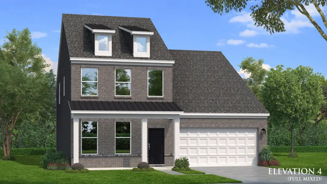 Representative exterior photo of a completed home built from the Lassiter by DRB Homes in Station Pointe Phase 2, Angier, NC (Image 32).