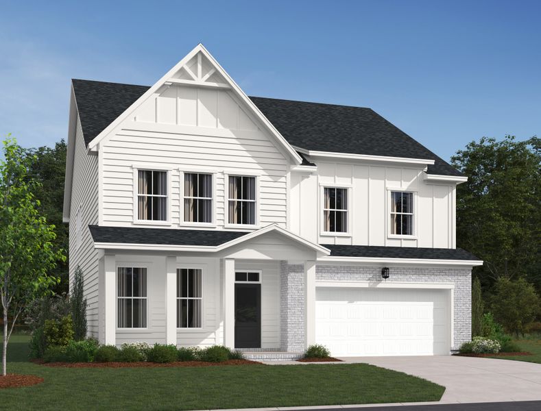 Representative exterior photo of a completed home built from the Meaghan by Ashton Woods in Willow Landing, Mount Juliet, TN (Image 2).