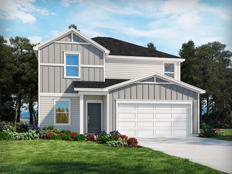 Representative exterior photo of a completed home built from the Alexander by Meritage Homes in Waltons Grove, Mount Juliet, TN (Image 9).