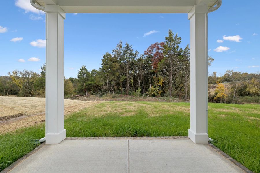 Exterior details and patio area of a home in Ascent at Arbor Ridge, La Vergne (Image 23).