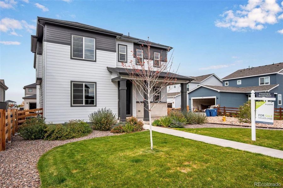 Exterior details and patio area of a home in Crescendo Collection at Reunion, Commerce City (Image 22). Exterior details and patio area of a home in Crescendo Collection at Reunion, Commerce City (Image 22).
