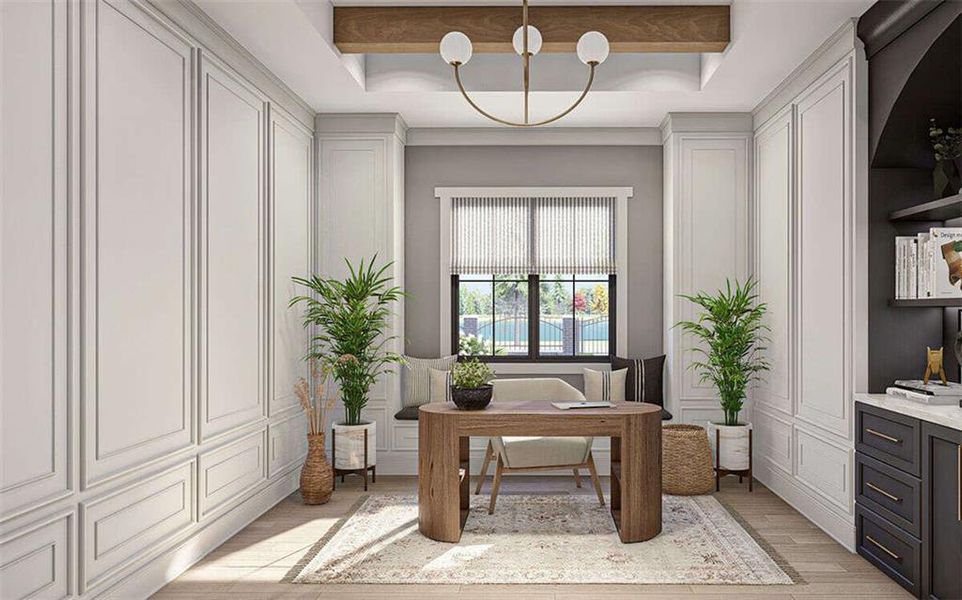 Furnished interior view inside a new home in , Marietta (Image 18).