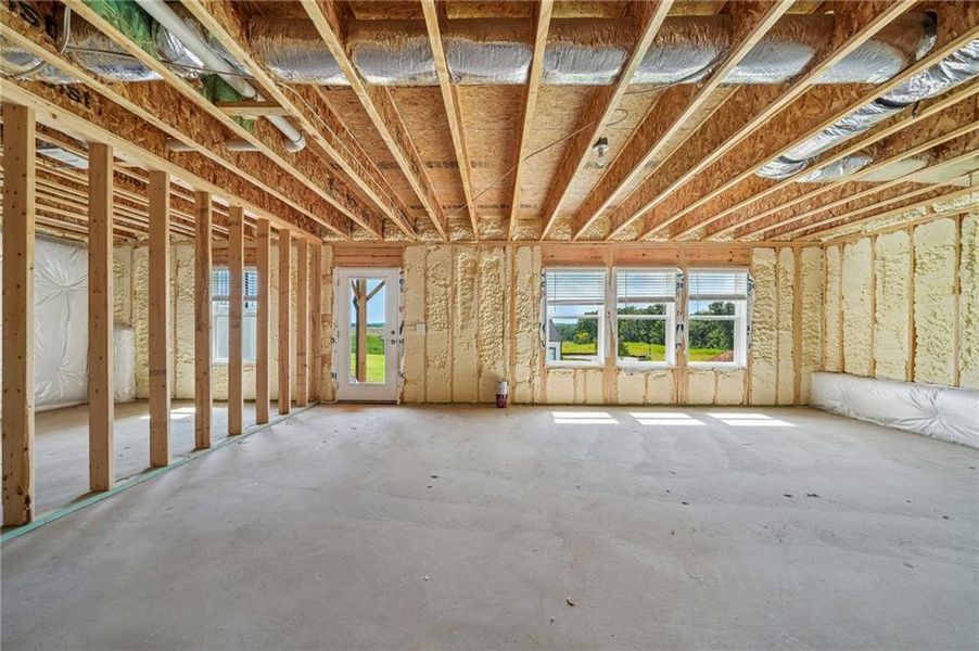 In-progress construction of a new home in River Pointe, Monroe, GA (Image 47).