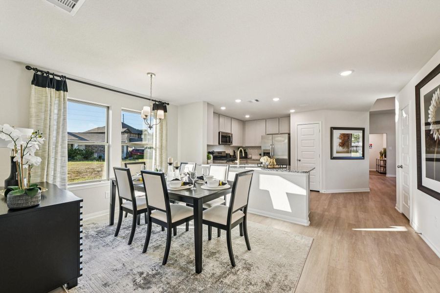 Furnished interior view inside a new home in The Landing, New Caney (Image 13).