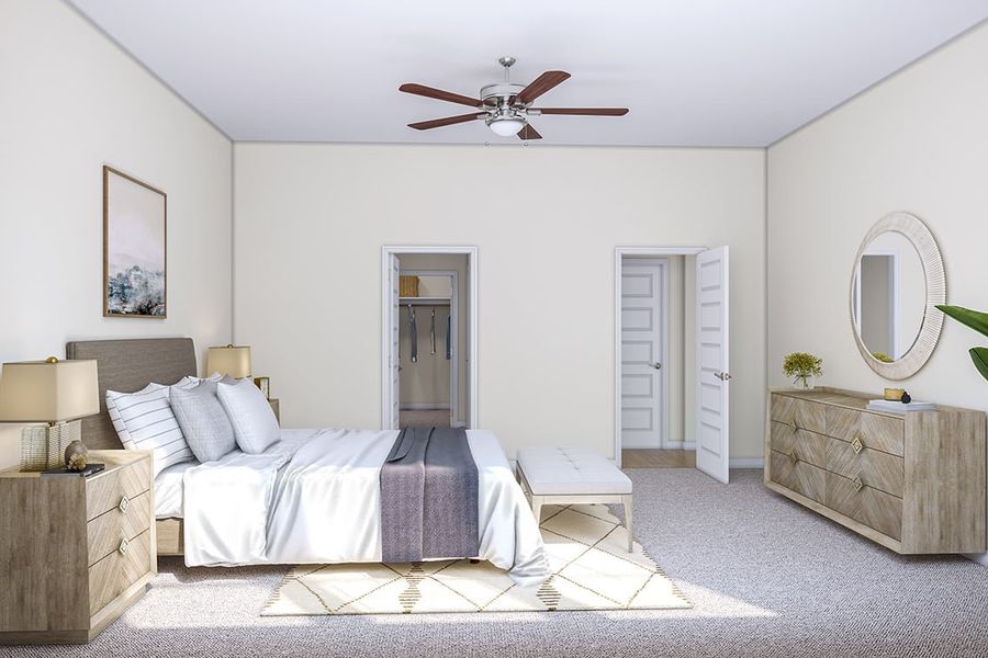 Furnished interior view inside a new home in Arbor Collection at Heritage, Dripping Springs (Image 12).