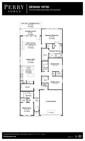 Floor Plan for 1873D