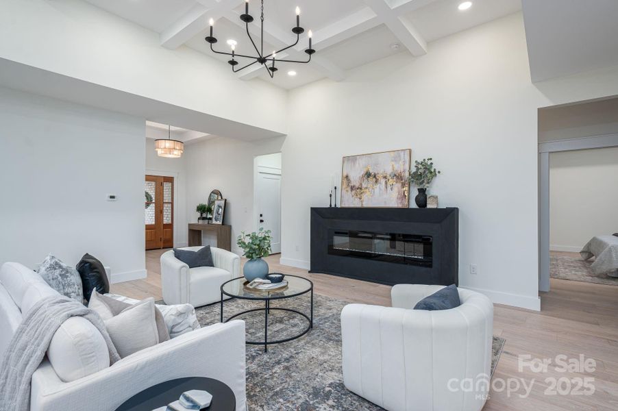 Furnished interior view inside a new home in , Hickory (Image 31).
