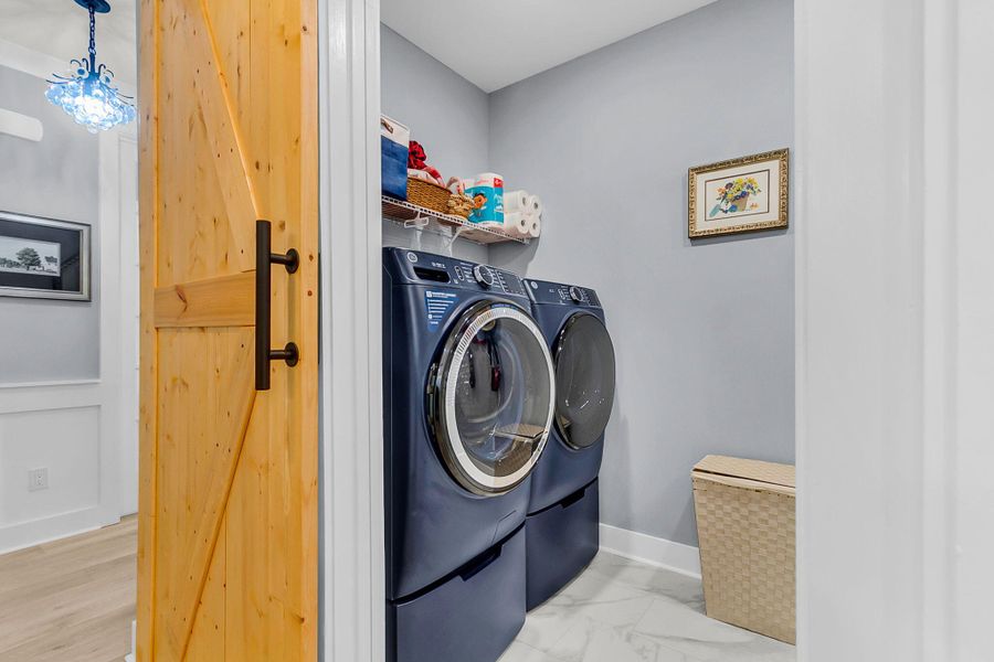 Close-up of interior finishes inside a home in K. Hovnanian's® Four Seasons at Lakes of Cane Bay, Summerville (Image 20).