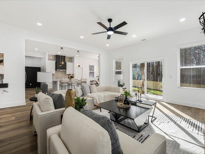 Furnished interior view inside a new home in , Dallas (Image 9). Furnished interior view inside a new home in , Dallas (Image 9).