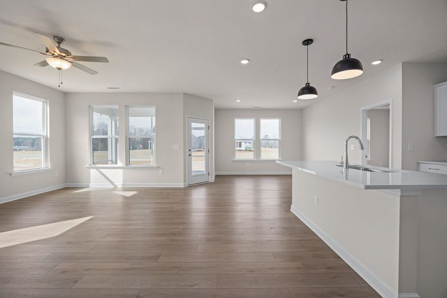 Representative unfurnished interior of a home built from the The Franklin C by Davidson Homes LLC in Retreat at North Main, Lillington (Image 20).
