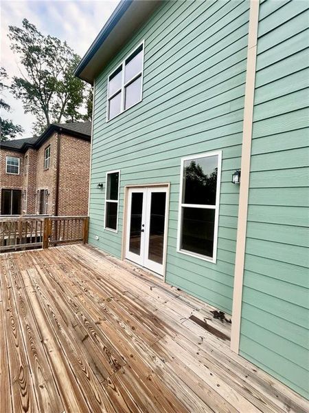 Exterior details and patio area of a home in , Atlanta (Image 2).