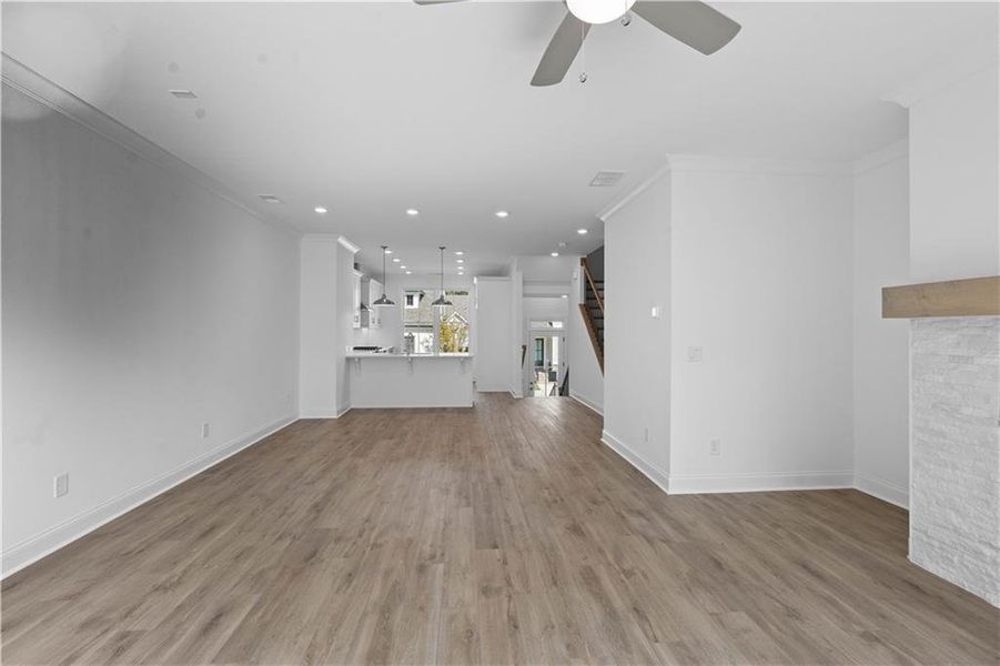 Spacious, unfurnished interior of a new home in Evanshire Townhomes, Duluth (Image 37).