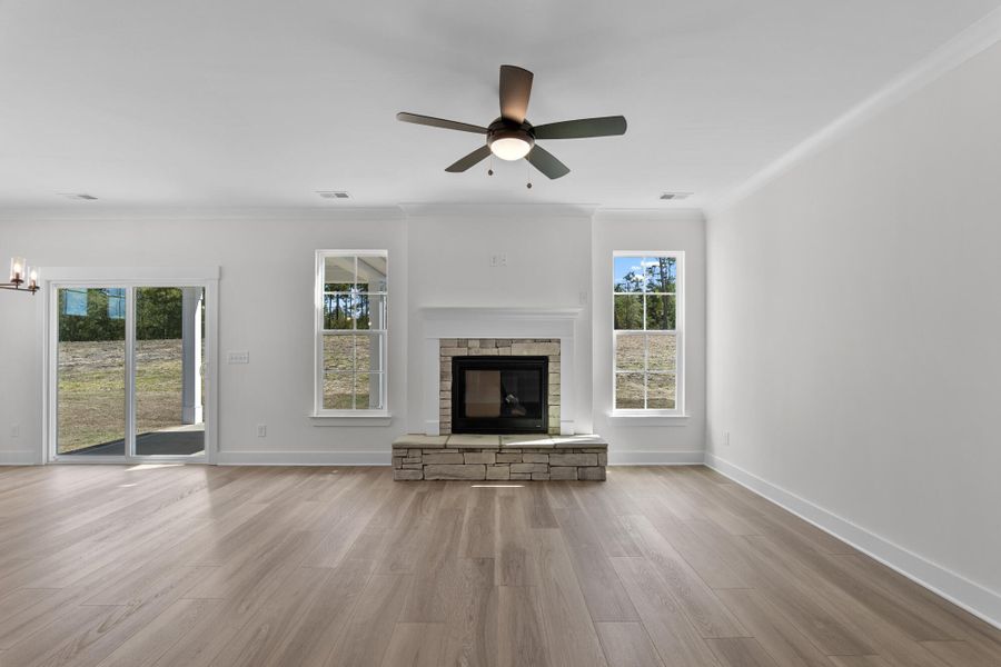 Spacious, unfurnished interior of a new home in Hancock Farms, Aiken (Image 27). Spacious, unfurnished interior of a new home in Hancock Farms, Aiken (Image 27).
