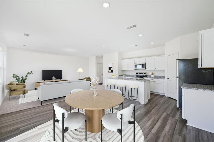 Furnished interior view inside a new home in Pelham Square, Deland (Image 12).