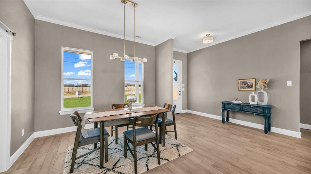 Furnished interior view inside a new home in Parallel Pastures, Poolville (Image 17). Furnished interior view inside a new home in Parallel Pastures, Poolville (Image 17).