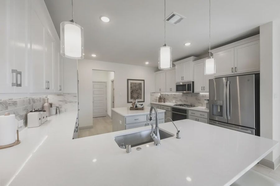 Representative furnished interior of a home built from the Wimberly by Chesmar Homes in Heartland 50's and 60's, Heartland (Image 9).