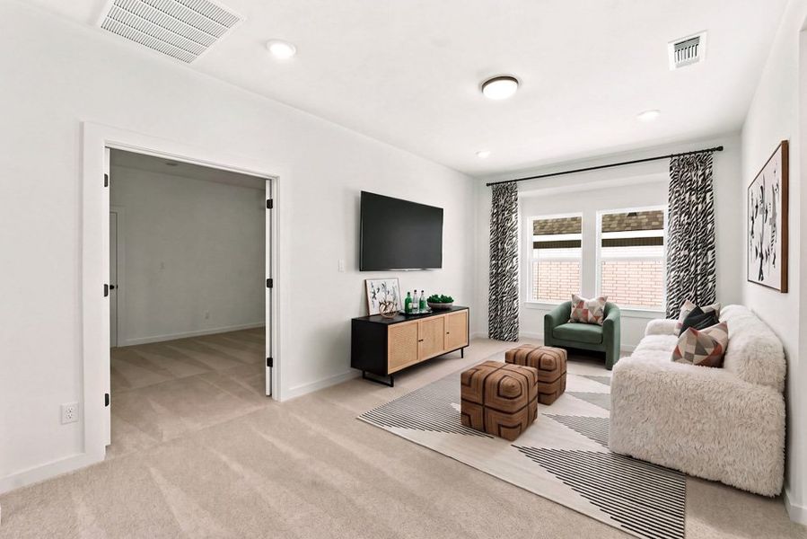 Furnished interior view inside a new home in Parkside On The River, Georgetown (Image 8).