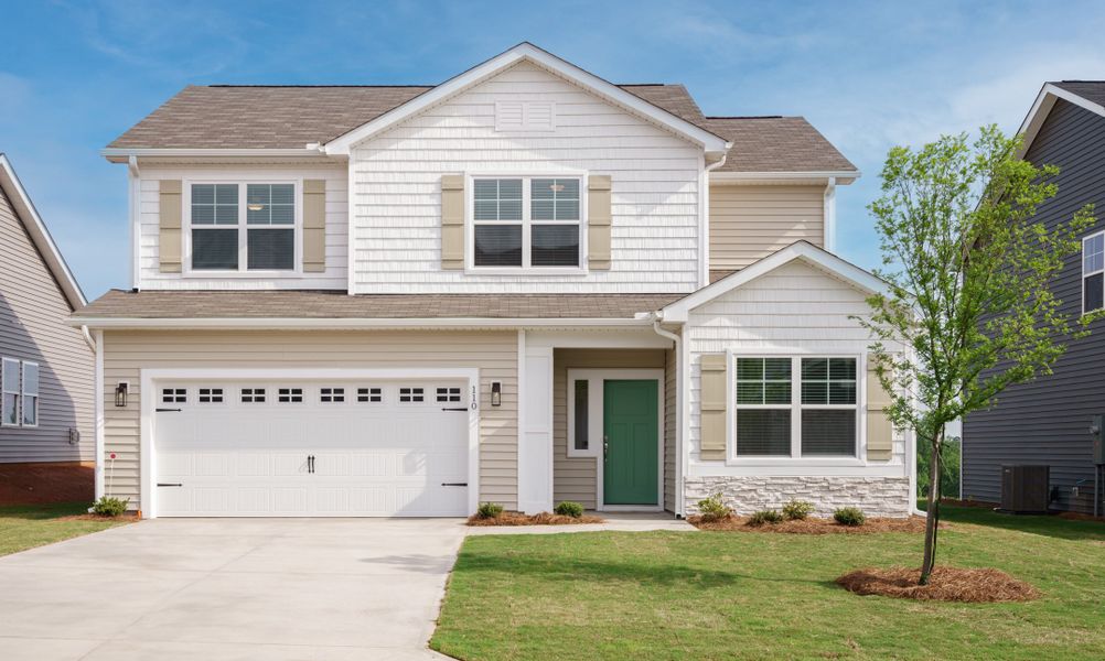 Representative exterior photo of a completed home built from the The Holland by Cothran Homes in Holly Ridge, Greenville, SC (Image 20).