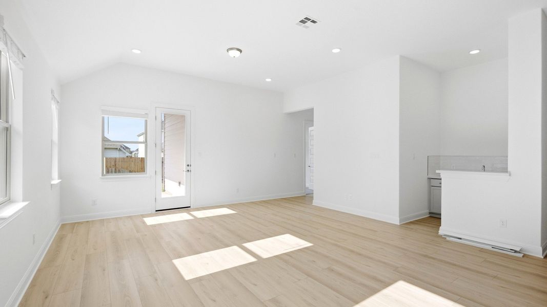 Furnished interior view inside a new home in Sunfield, Buda (Image 10). Furnished interior view inside a new home in Sunfield, Buda (Image 10).