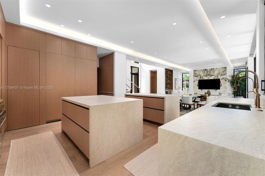 Furnished interior view inside a new home in , Miami (Image 9).