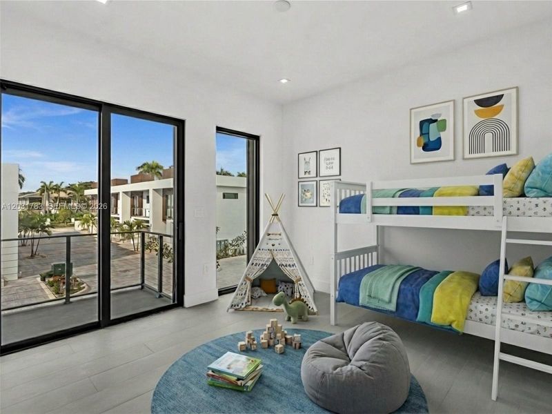 Furnished interior view inside a new home in , Dania Beach (Image 16).