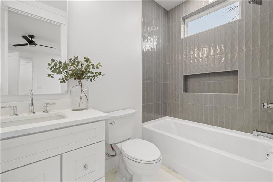 Furnished interior view inside a new home in , Johns Creek (Image 45).