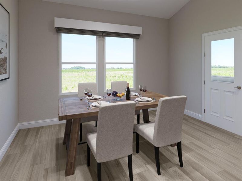 Furnished interior view inside a new home in Lakehaven - Premier Series, Farmersville (Image 4). Furnished interior view inside a new home in Lakehaven - Premier Series, Farmersville (Image 4).