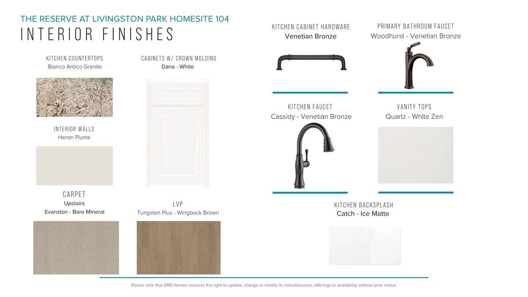 Furnished interior view inside a new home in The Reserve at Livingston Park, Easley (Image 16).