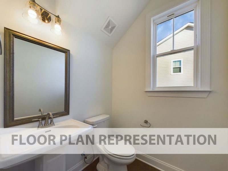 Powder Room Floorplan Representation Photo | The 2078 Plan