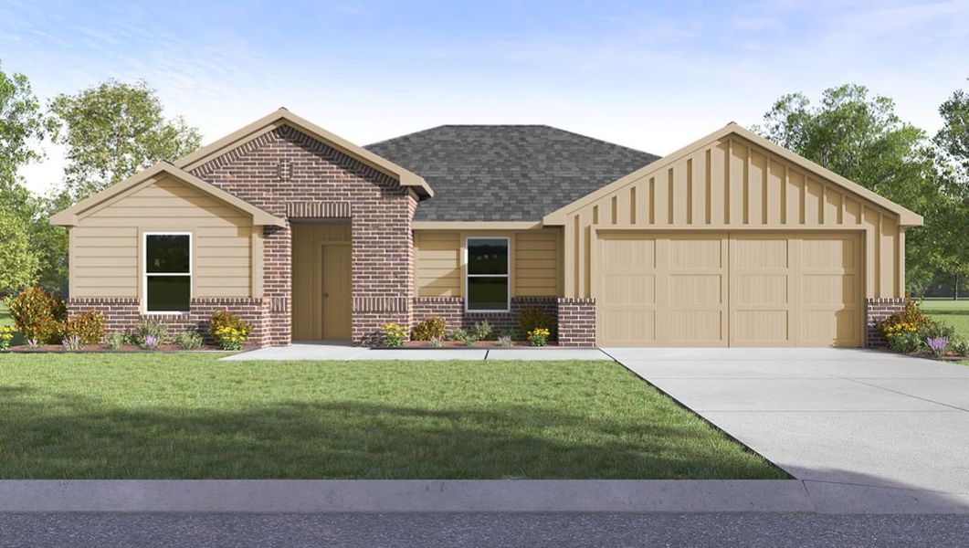 Representative exterior photo of a completed home built from the BANDERA by D.R. Horton in Heritage Parks, Abilene, TX (Image 18).