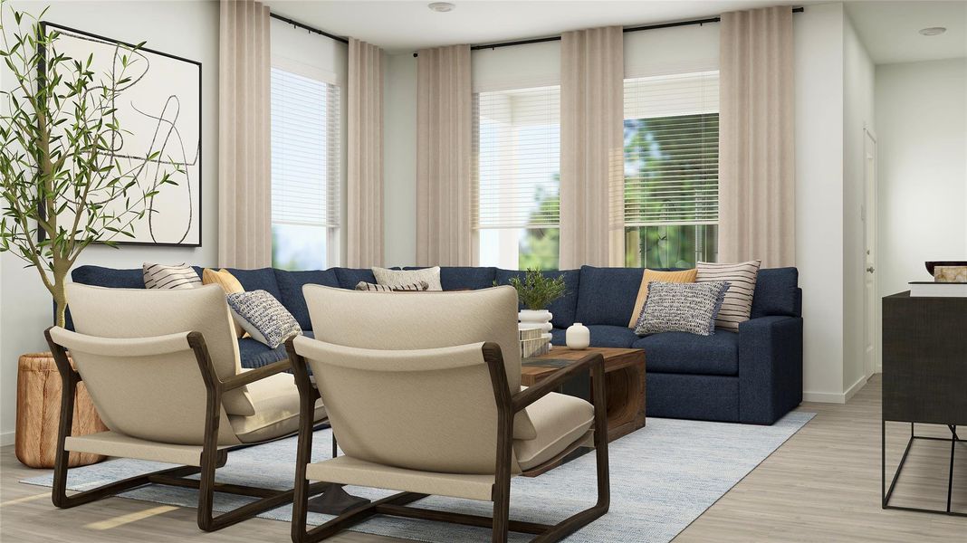 Furnished interior view inside a new home in , Elgin (Image 12).