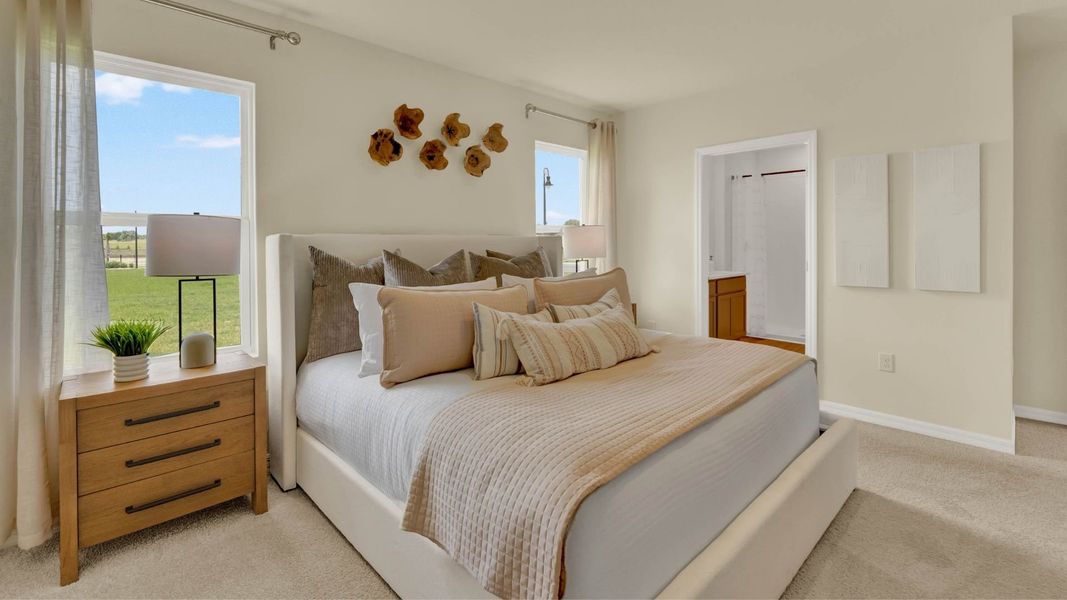 Representative furnished interior of a home built from the Baldwin by D.R. Horton in Crossroads at Kelly Park, Apopka (Image 10).