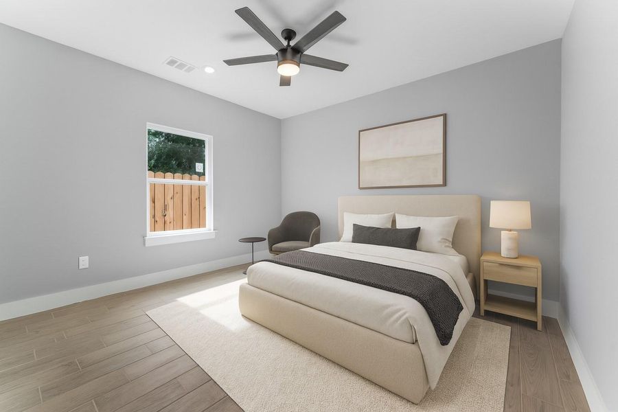 Third Bedroom virtually staged.