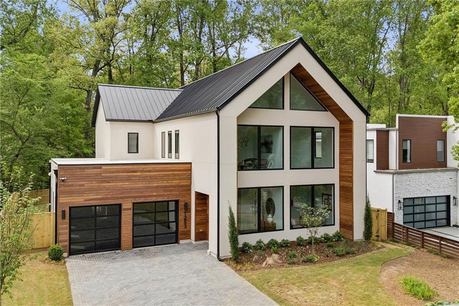 Front exterior of a new home in , Brookhaven, GA, highlighting curb appeal (Image 31).