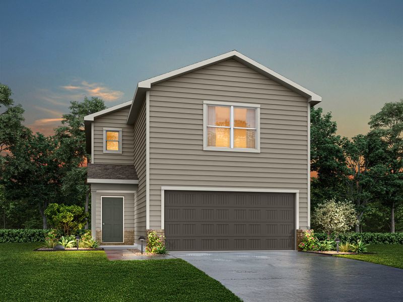 Representative exterior photo of a completed home built from the Glacier by National HomeCorp in Summit Place, Eden, NC (Image 2).