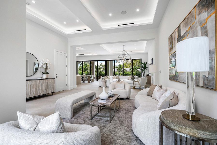 Furnished interior view inside a new home in , Fort Lauderdale (Image 18). Furnished interior view inside a new home in , Fort Lauderdale (Image 18).