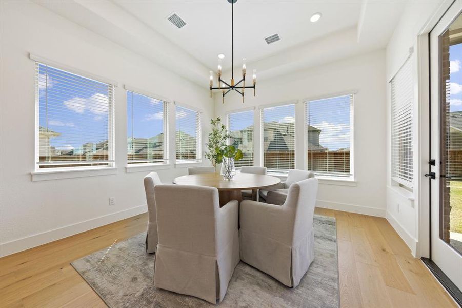 Light filled and stunning, you'll love hosting get togethers in this fantastic dining room!