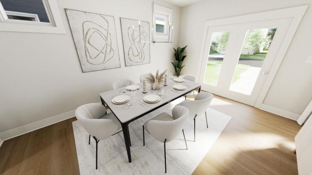 Furnished interior view inside a new home in Wendell Falls, Wendell (Image 6).