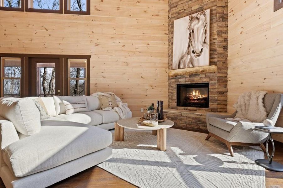 Furnished interior view inside a new home in , Blue Ridge (Image 17).